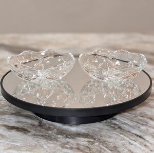 Vintage KIG Malaysia glass candy/berry/dessert bowls.